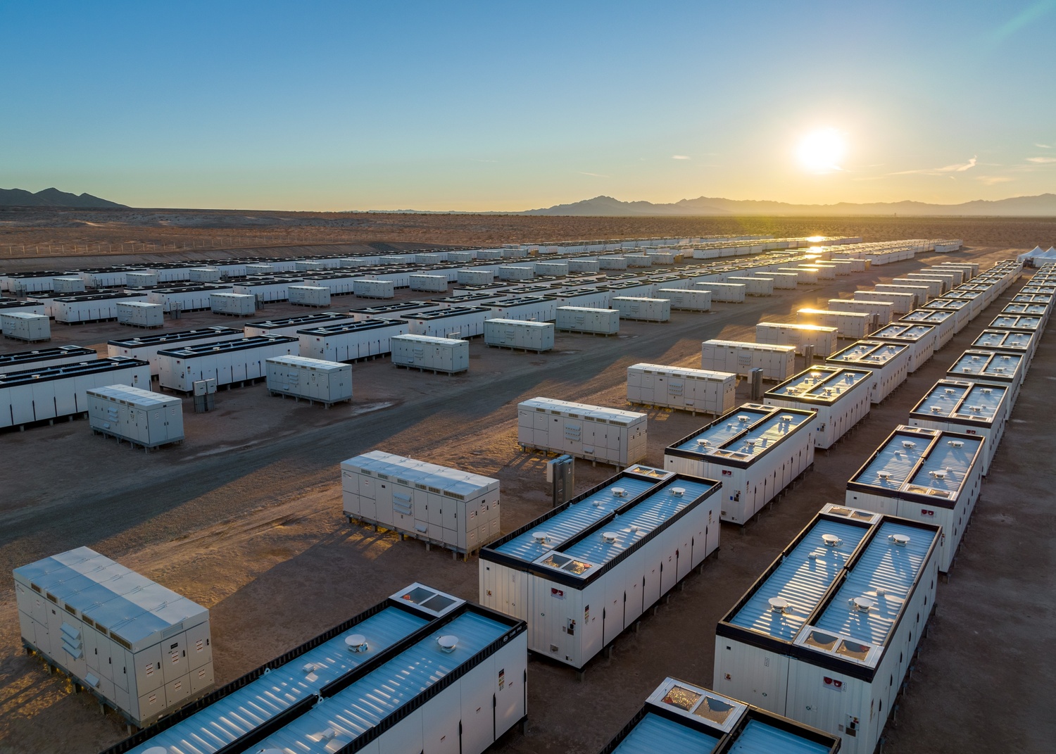 A Battery Energy Storage System in the desert