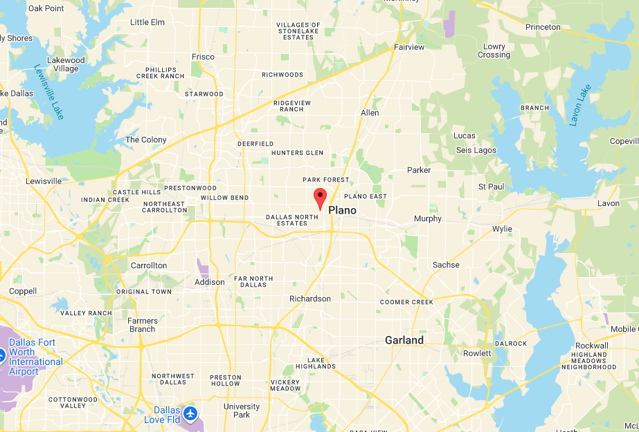 Map to BMTech's Plano office